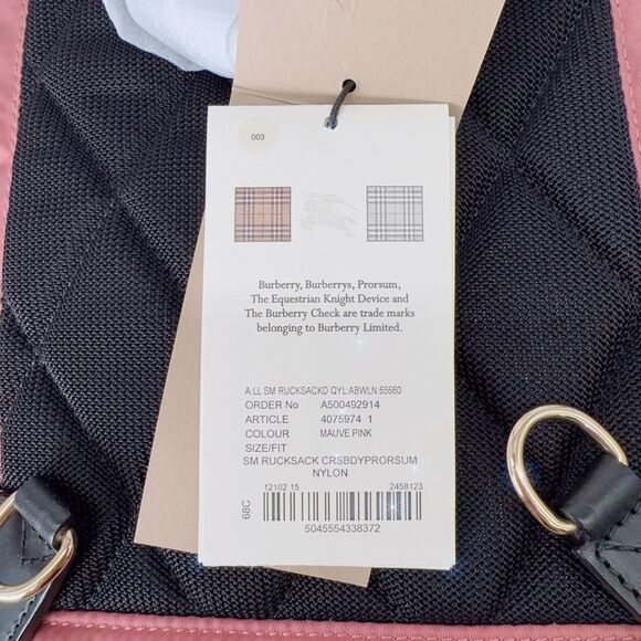 Burberry Small Rucksack Crossbody Backpack Mauve Pink Authentic Limited Edition main image 11